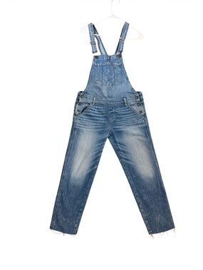 Abercrombie cropped Classic Blue Denim Overalls